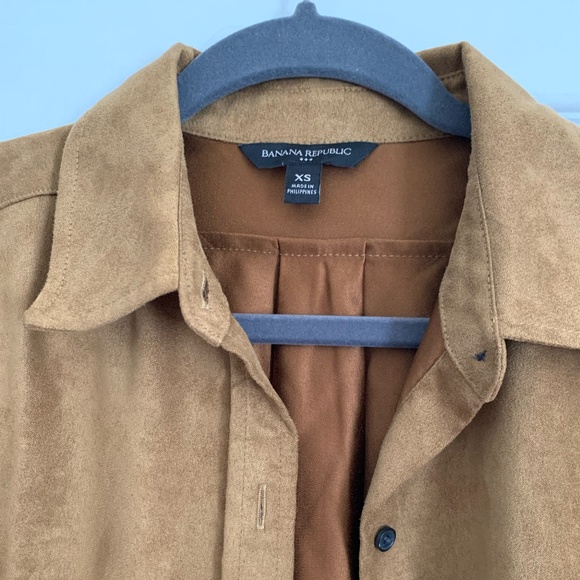 Women’s Banana Republic Oversized Vegan Suede Top in “Horse Hair” - Picture 4 of 5